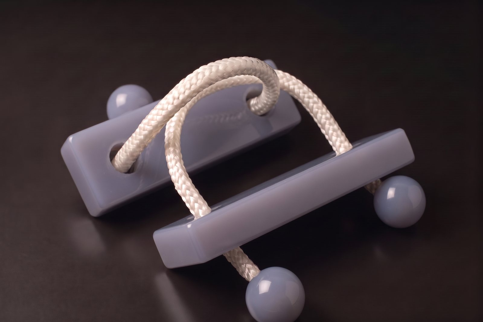 Left And Right in blue chalcedony