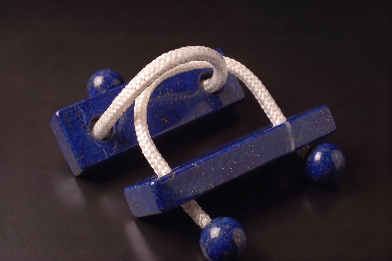 Left And Right in lapis lazuli