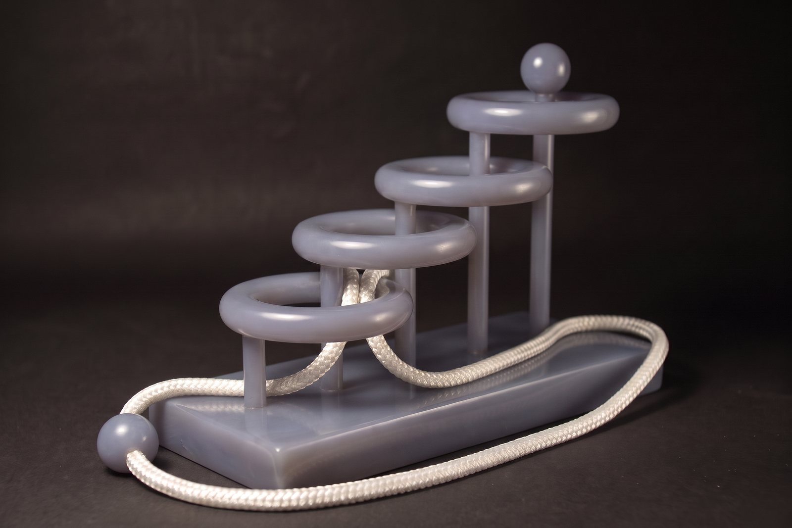 Four Infinities in blue chalcedony