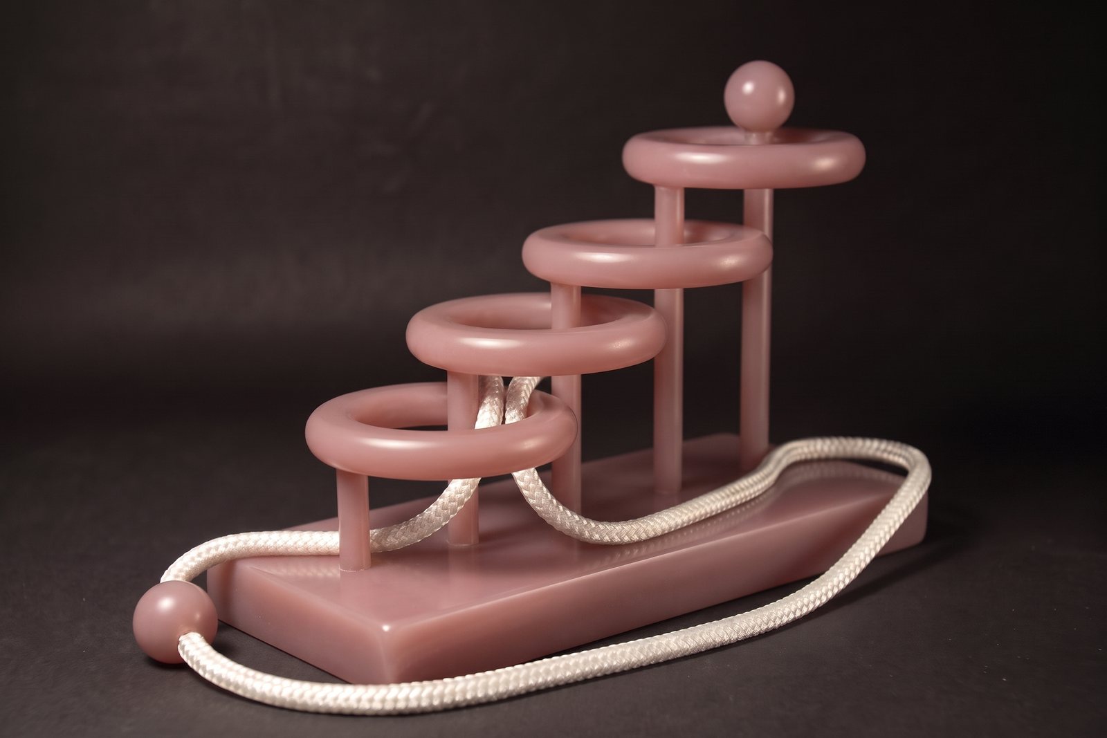 Four Infinities in pink chalcedony