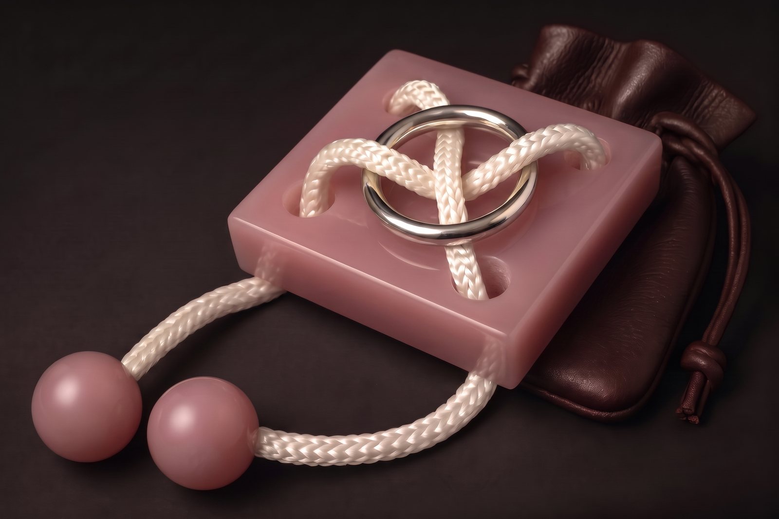 Liberation in pink chalcedony