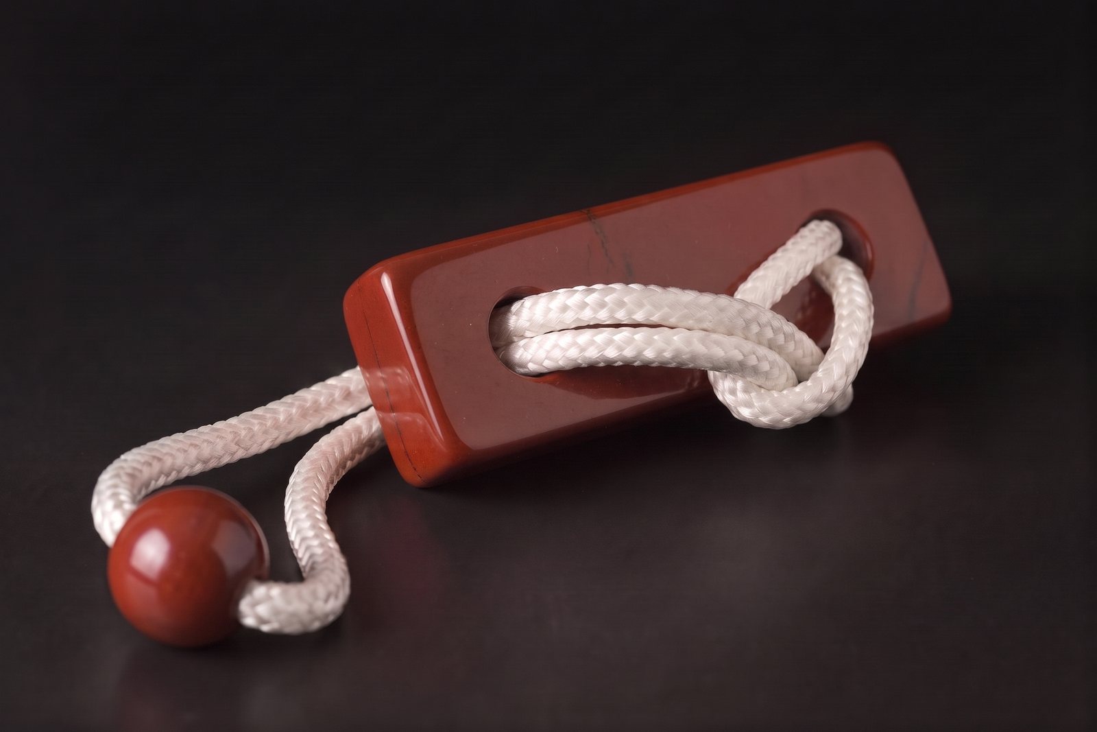 One Loop in red jasper