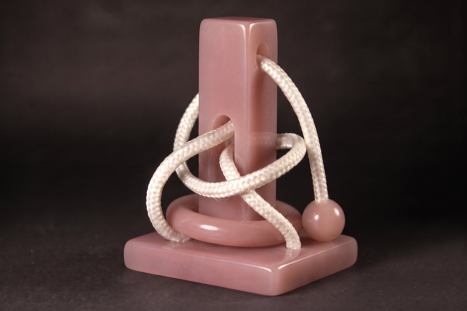 The da Vinci's Circle in pink chalcedony