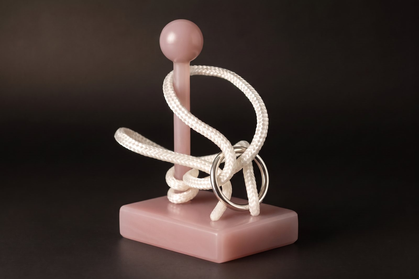 The Ring Tower in pink chalcedony