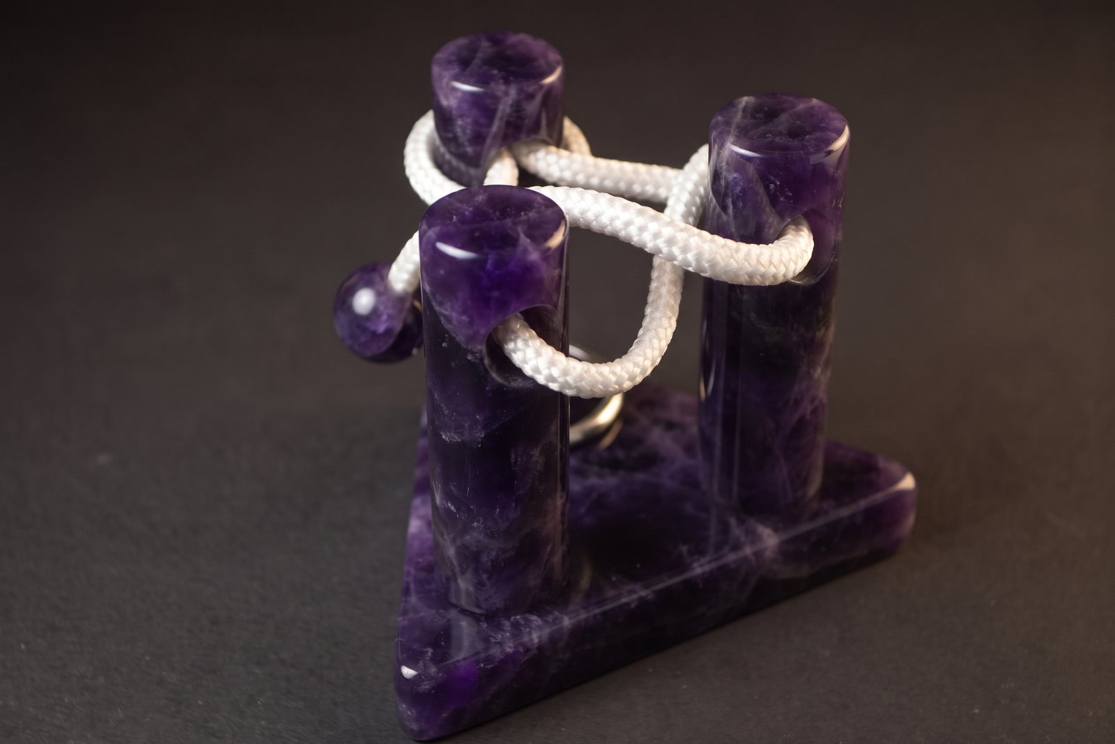 The three pillars in amethyst