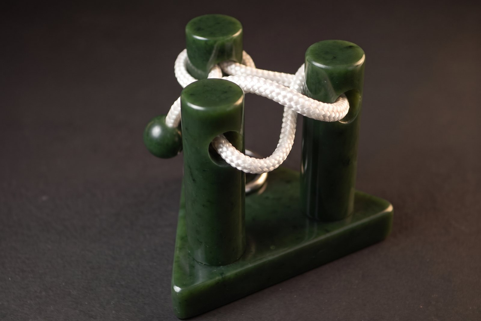 The three pillars in nephrite jade