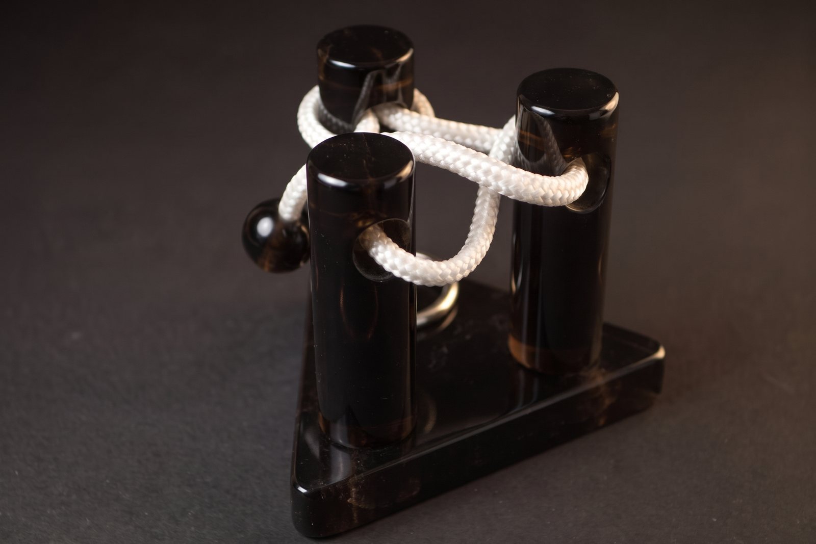 The three pillars in smoky quartz