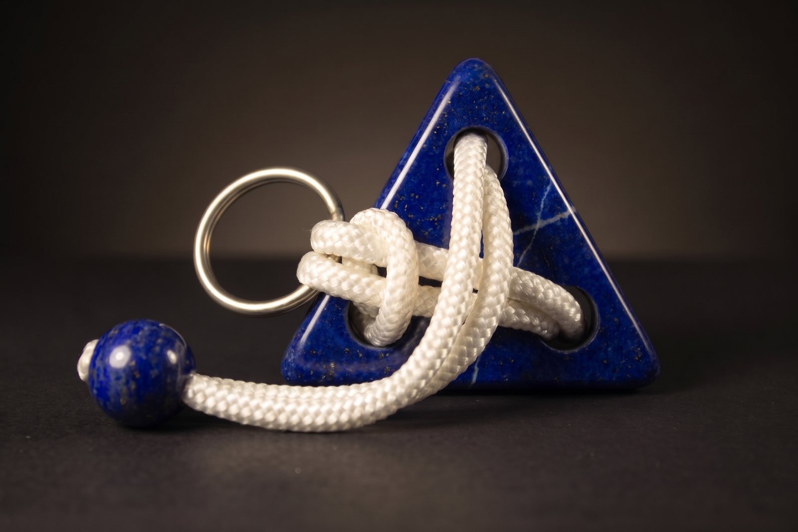 Three threes in lapis lazuli