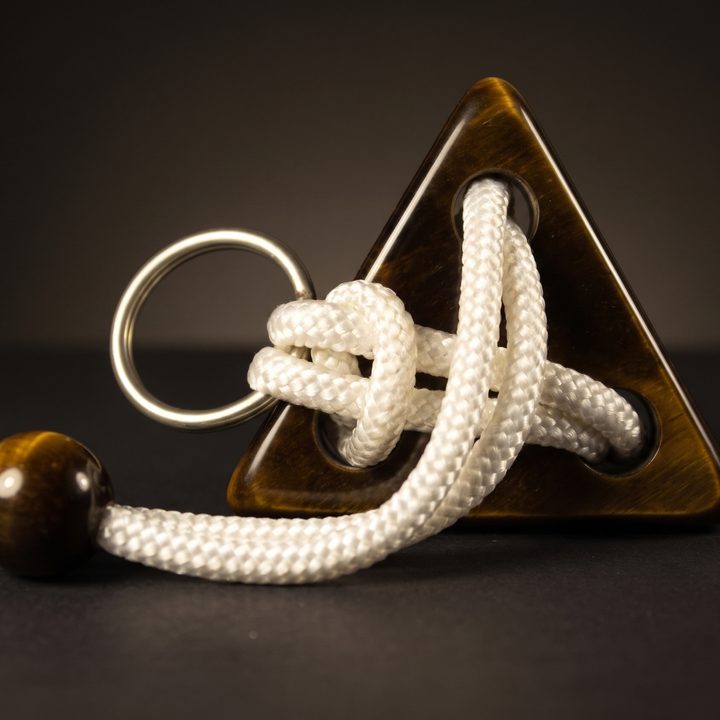 Three threes in tiger's eye